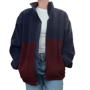 Vintage Land’s End fleece polartec windproof full zip fleece coat. Size L/XL